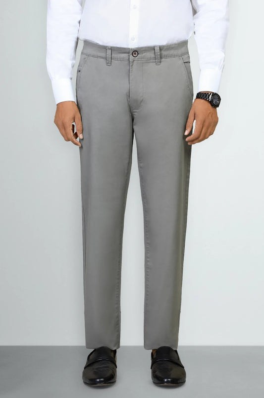 Dark Grey Smart Fit Cotton Pants