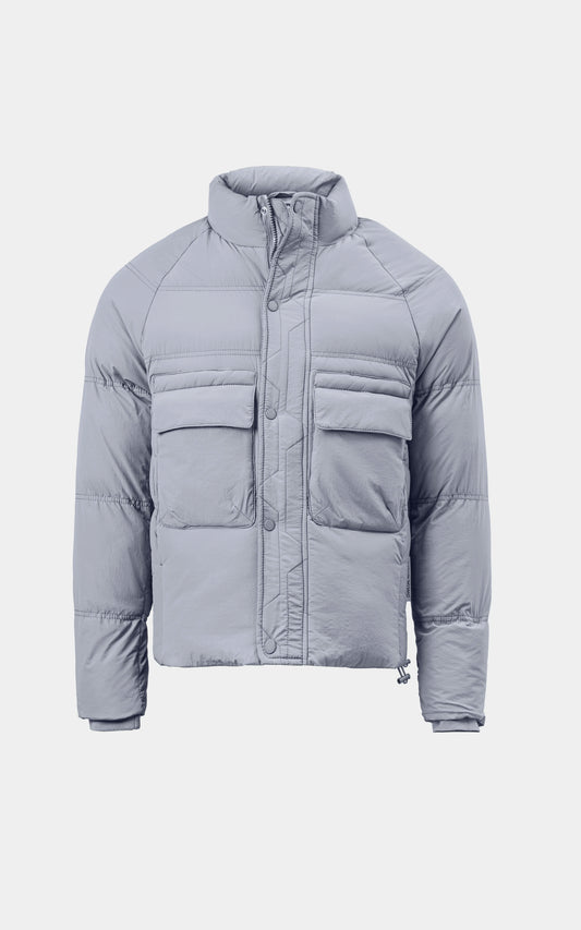 SMART FIT FULLSLEEVE PUFFER JACKET GREY