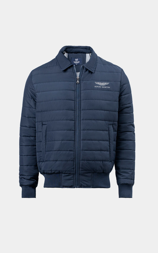 SMART FIT FULLSLEEVE QUILTED JACKET NAVY