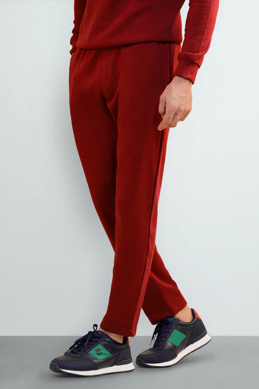 Men's Burgundy Jog Pants